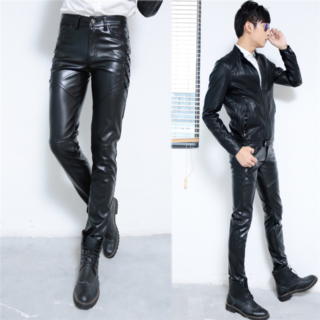 Side Laced Leather Pants - Leather Fineries